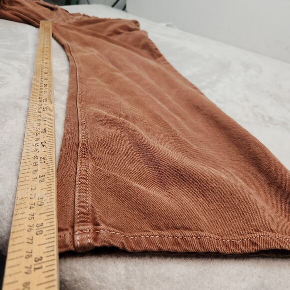 Free People Women's Straight Leg Jeans in Brown - Picture 8 of 12